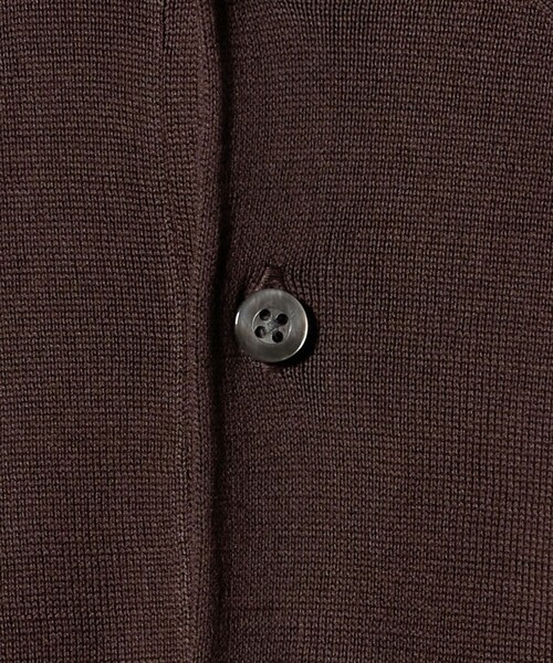 united arrows カシミヤ ハイゲージニット ポロカーディガン UNITED