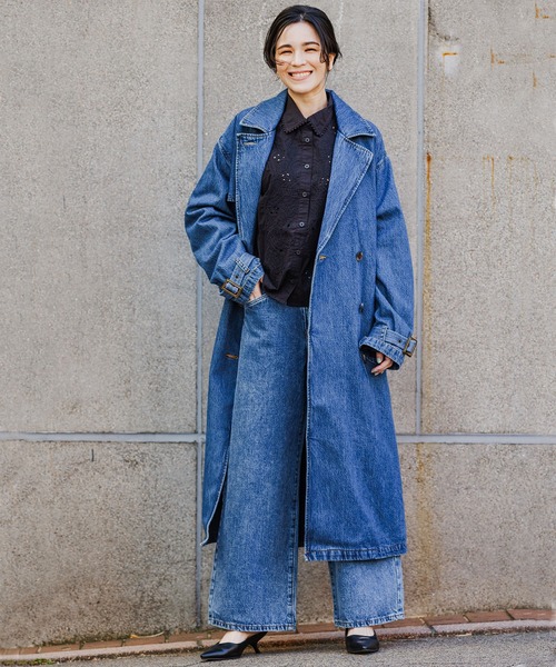 Levi's（リーバイス） トレンチコート X-SMALL ダークインディゴブルー