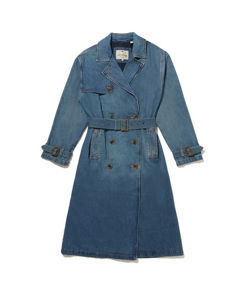 「Levi's」 トレンチコート X-SMALL ダークインディゴブルー レディース_画像5