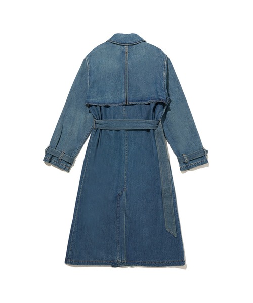 「Levi's」 トレンチコート X-SMALL ダークインディゴブルー レディース_画像6