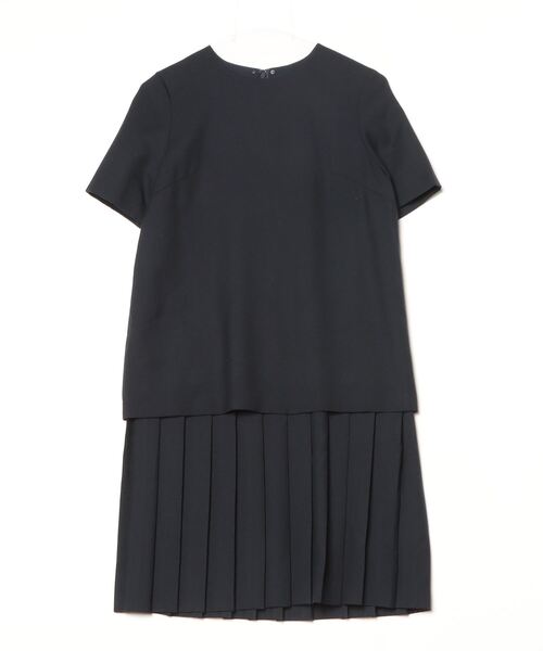 「LOULOU WILLOUGHBY」 半袖ワンピース 1 ネイビー レディースの画像