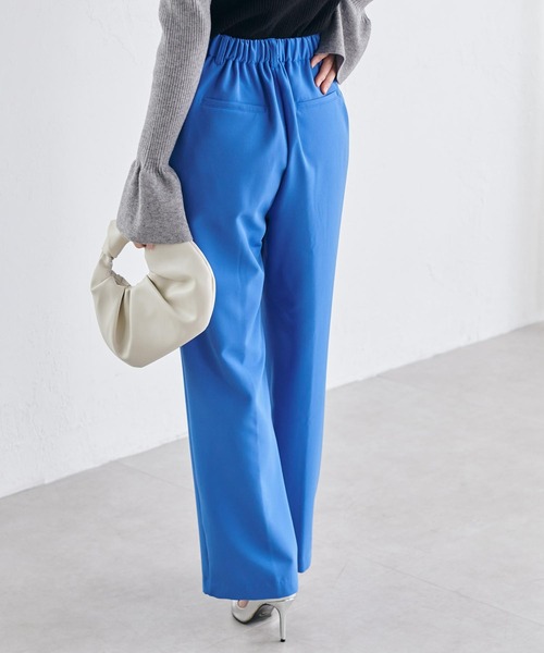 「RANAN」 スラックス LL ブラウン レディース_画像3