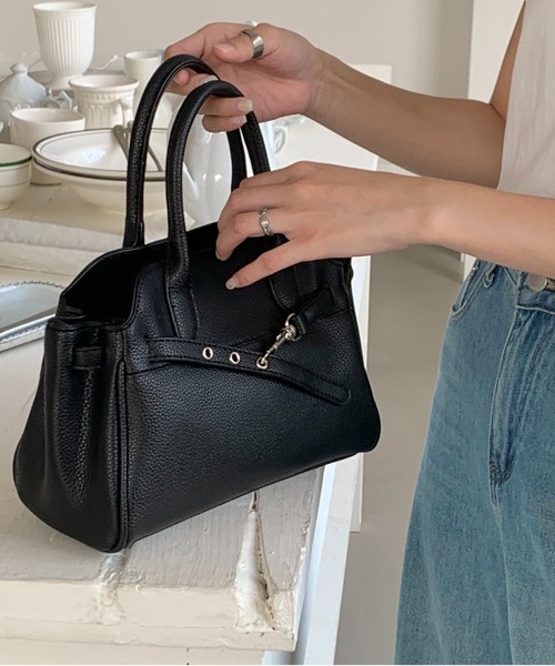 FINEnough ショルダーバッグ バッグ ベルト付きハンドル2WAYミニ 