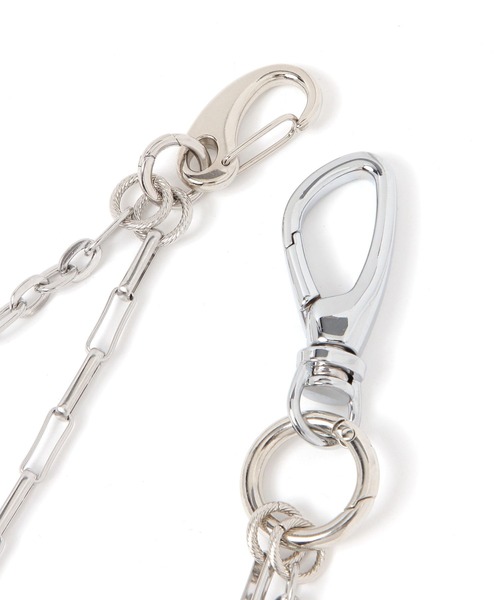 LAKOLE（ラコレ） ウォレットチェーン 2連ステンレスウォレット