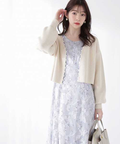 「PROPORTION BODY DRESSING」 ニットカーディガン FREE グレー レディース_画像6