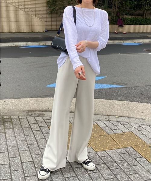 「SHENERY」 長袖カットソー FREE ブラック レディース_画像4