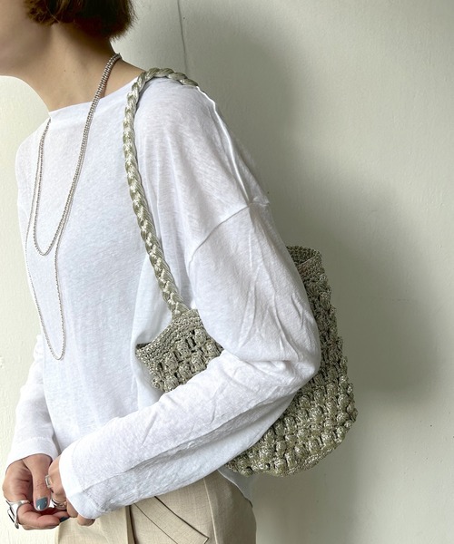 「SHENERY」 長袖カットソー FREE ブラック レディース_画像9