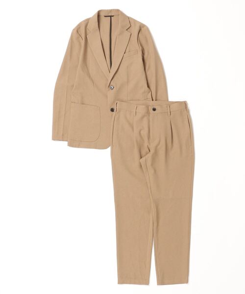 ナノユニバース スーツ セットアップ ベージュ S NANO universe（ナノ・ユニバース） セットアップ S ベージュ メンズ