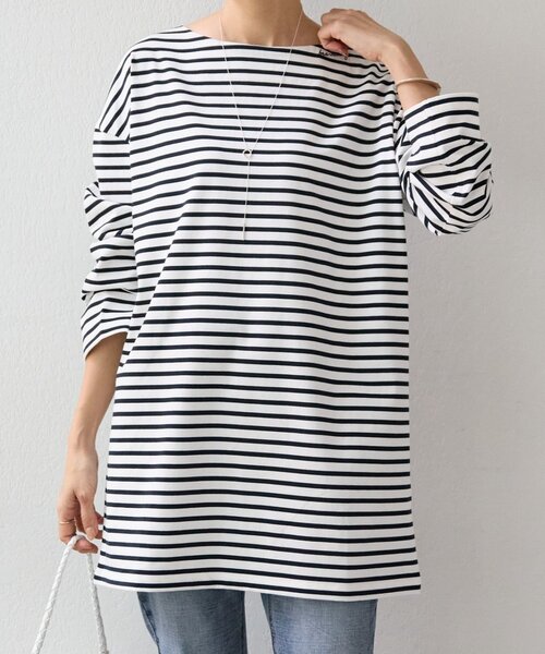 BEARDSLEY（ビアズリー） tシャツ イニシャル入りボーダーチュニック
