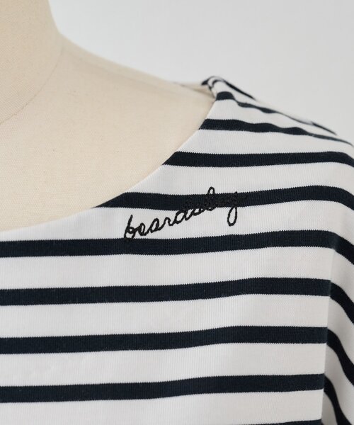 BEARDSLEY（ビアズリー） tシャツ イニシャル入りボーダーチュニック