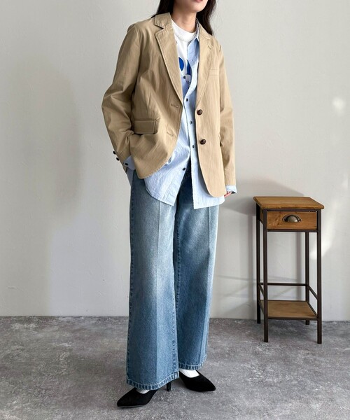 「fredy emue」 デニムパンツ 38 ネイビー レディース_画像2