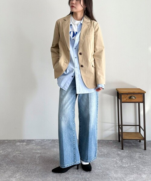 「fredy emue」 デニムパンツ 38 ネイビー レディース_画像3