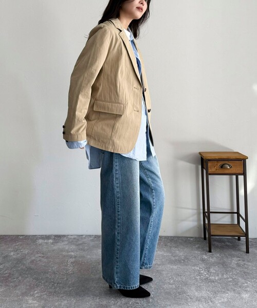 「fredy emue」 デニムパンツ 38 ネイビー レディース_画像5