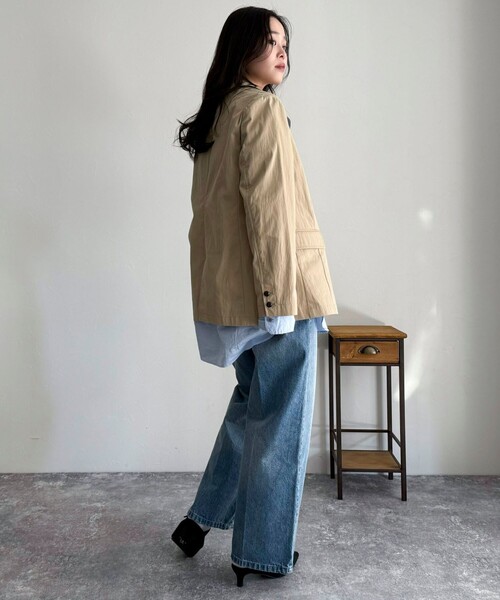 「fredy emue」 デニムパンツ 38 ネイビー レディース_画像6