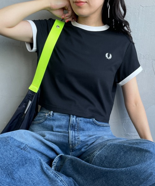 フレッドペリー　ショートスリーブシャツ　美品 FRED PERRY（フレッドペリー） ブラウス シャツ シアサッカー ショート