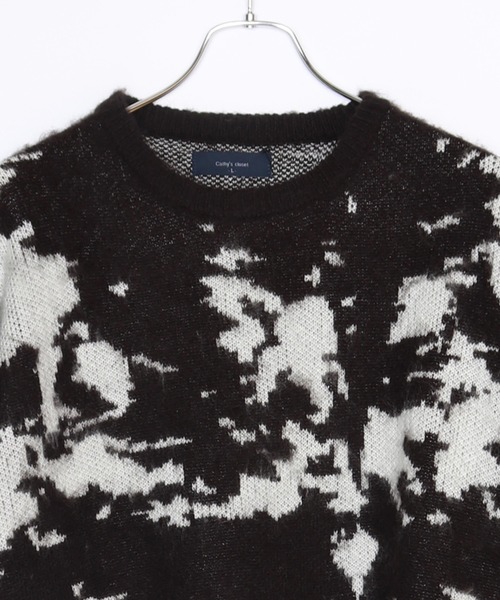 「WESTSEA」 長袖ニット L チャコール メンズ_画像9