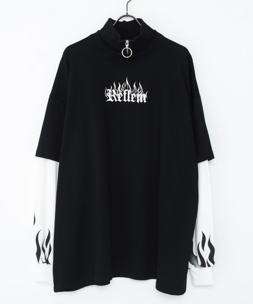 「REFLEM」 長袖カットソー FREE ブラック レディース_画像2