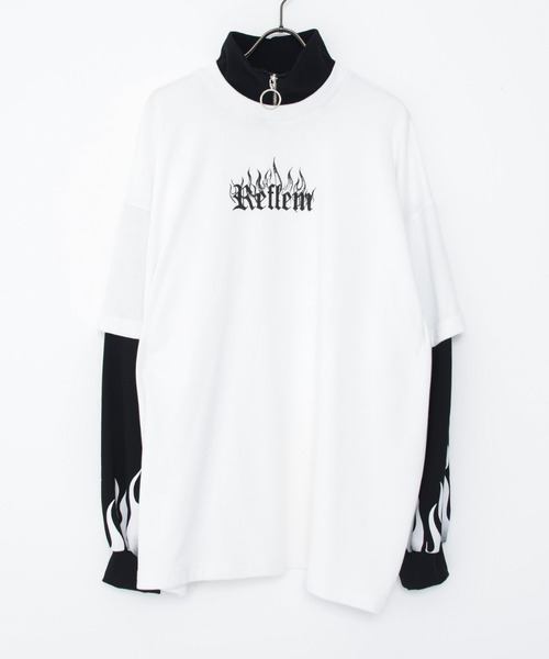 「REFLEM」 長袖カットソー FREE ブラック レディース_画像4