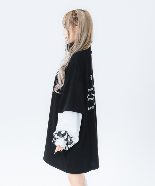 「REFLEM」 長袖カットソー FREE ブラック レディース_画像6