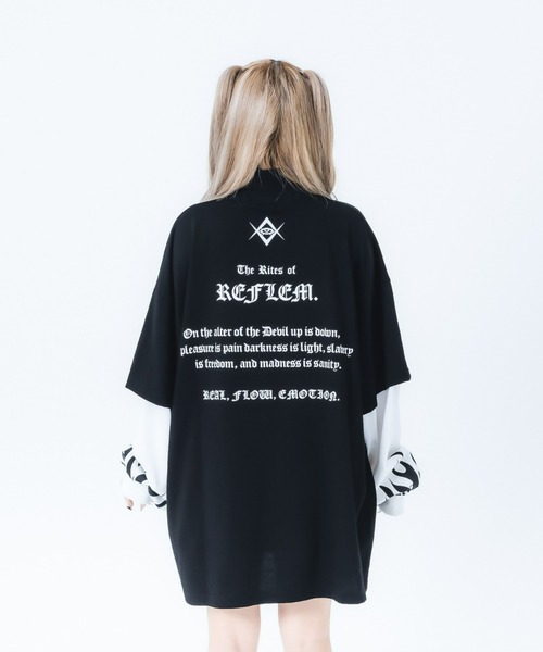 「REFLEM」 長袖カットソー FREE ブラック レディース_画像7