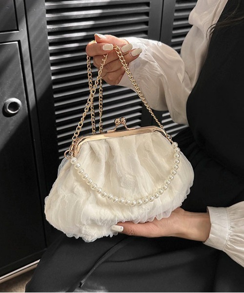 Maison Calme ショルダーバッグ バッグ 「2WAY」ふんわりチュール