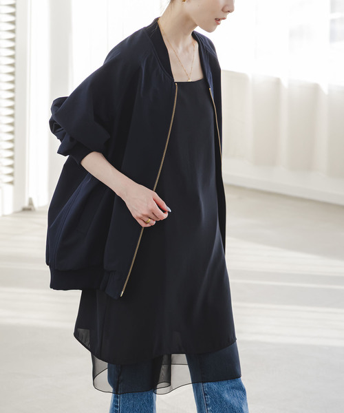 noble ワンピース シアーレイヤーリバーシブルワンピース美品 NOBLE（ノーブル） ワンピース シアーレイヤーリバーシブルワンピース