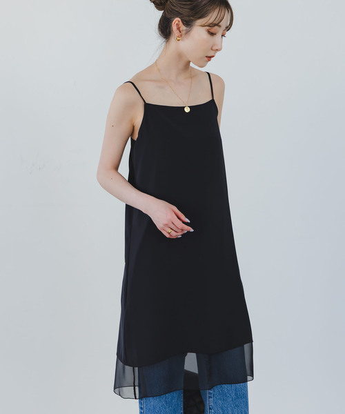 noble ワンピース シアーレイヤーリバーシブルワンピース美品 NOBLE（ノーブル） ワンピース シアーレイヤーリバーシブルワンピース