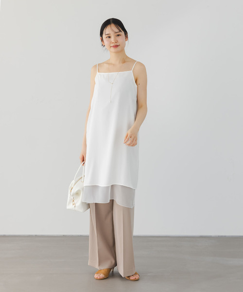 noble ワンピース シアーレイヤーリバーシブルワンピース美品 NOBLE（ノーブル） ワンピース シアーレイヤーリバーシブルワンピース
