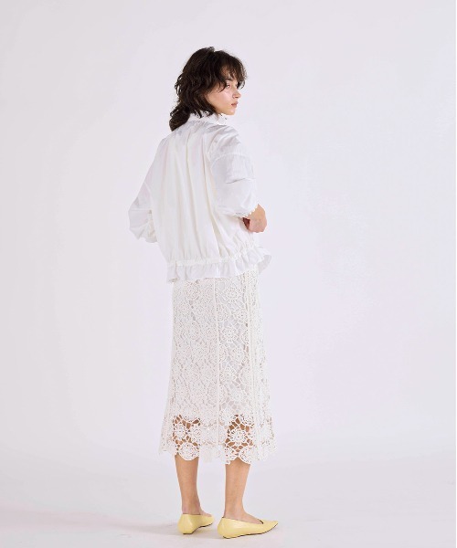 Marilyn Moon（マリリンムーン） ブルゾン アウター pleats sheer