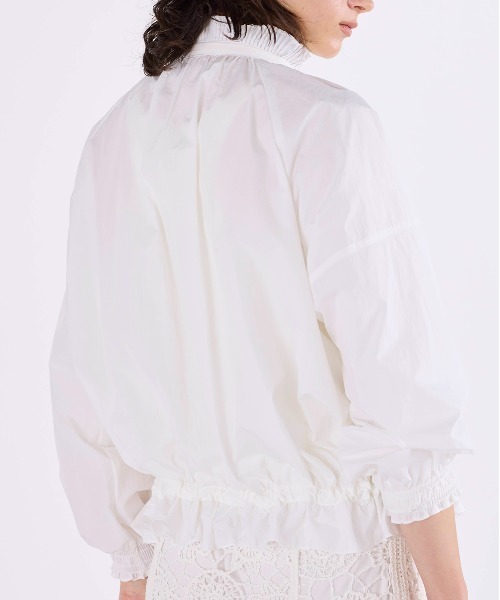 Marilyn Moon（マリリンムーン） ブルゾン アウター pleats sheer