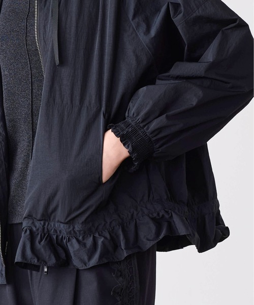 Marilyn Moon（マリリンムーン） ブルゾン アウター pleats sheer