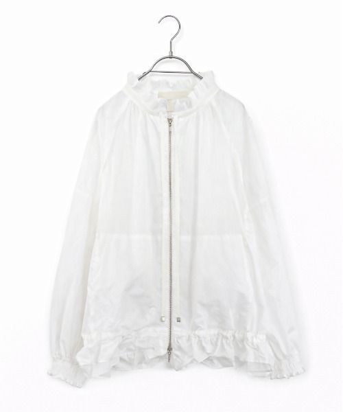 Marilyn Moon（マリリンムーン） ブルゾン アウター pleats sheer