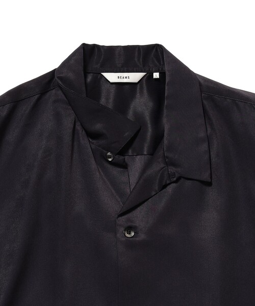BEAMS（ビームス） シャツ ファイヤーパターン オープンカラーシャツ