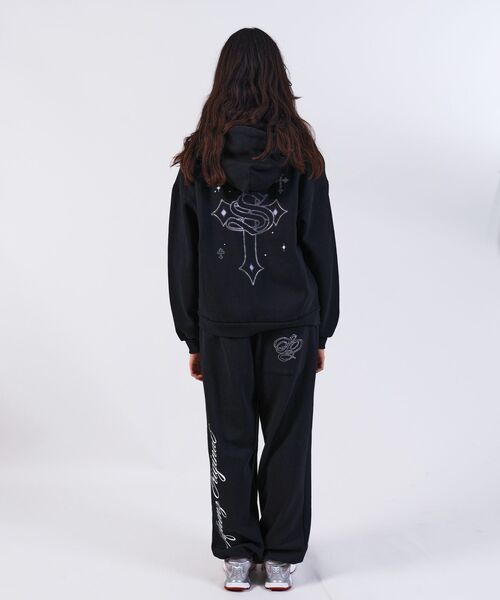 「SEQUENZ」 ジップアップパーカー MEDIUM ダークネイビー メンズ_画像7