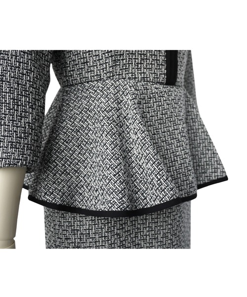 「RUIRUE BOUTIQUE」 7分袖ワンピース L ネイビー レディース_画像6