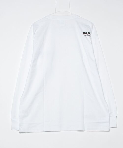 「AAPE BY A BATHING APE」 長袖Tシャツ - ブラック メンズ_画像3