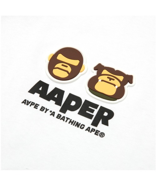 「AAPE BY A BATHING APE」 長袖Tシャツ - ブラック メンズ_画像6