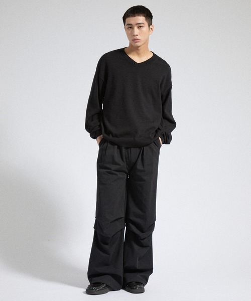 Parts Lab. パンツ 「Parts Lab.」Herringbone Tuck Volume Pants
