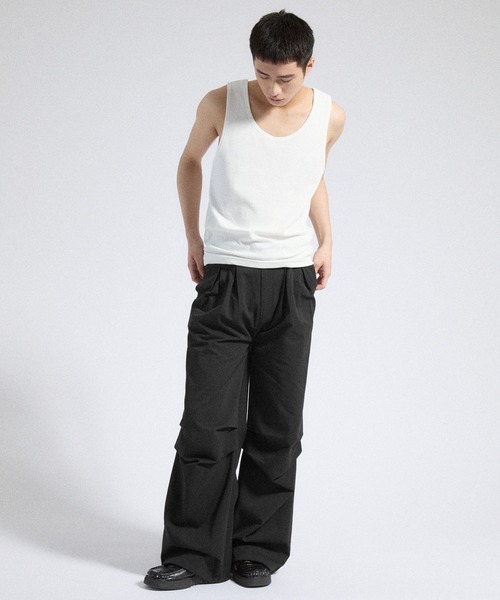 Parts Lab. ワイドパンツ パンツ 「Parts Lab.」Herringbone Tuck