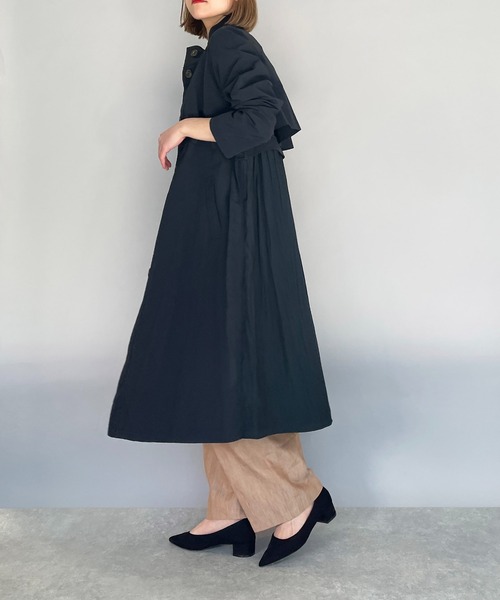 「PICCIN」 コート M ネイビー レディース_画像2
