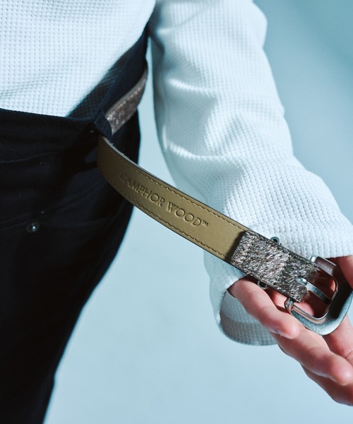 Camphor wood ベルト VEGAN HARAKO WESTERN BELT / ヴィーガンハラコ