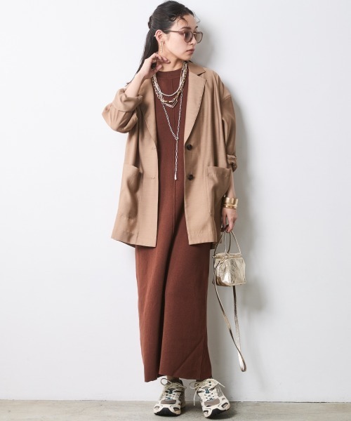 CHIC STYLE（シックスタイル） ワンピース 綿100％タンクトップニット
