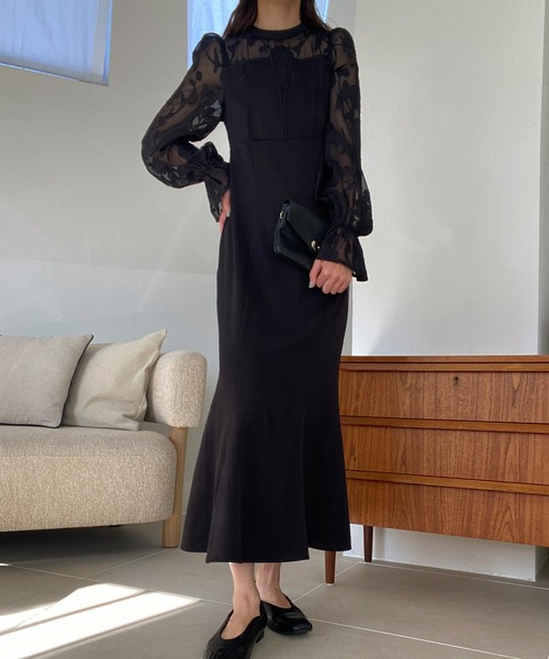 「FILLOU」 長袖ワンピース SMALL ホワイト系その他3 レディース_画像8