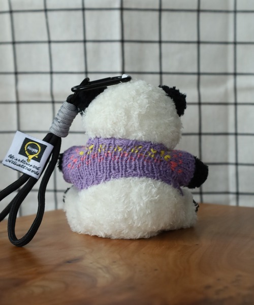Crossi キーホルダー ニットウェアパンダぬいぐるみキーホルダー