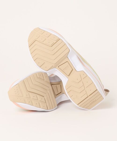 「PUMA」 ローカットスニーカー 25.5cm ホワイト×ブルー レディース_画像3