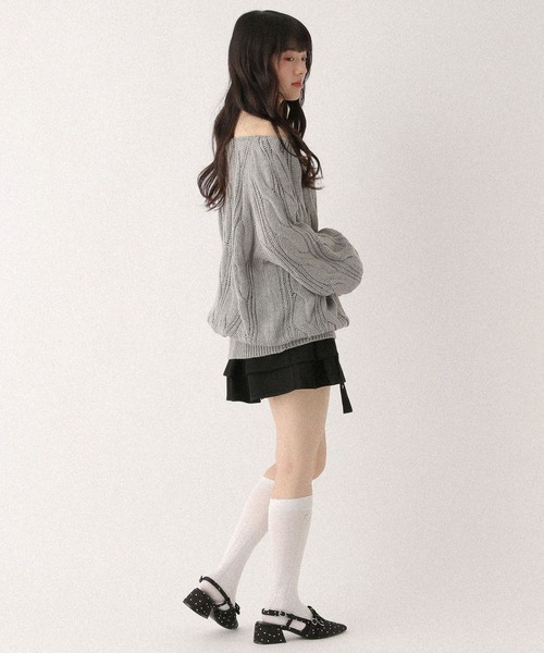 Heather（ヘザー） スカート アイレットプリーツミニスカート 656649