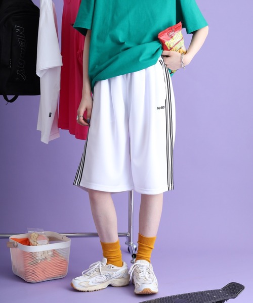 「NERDY」 ハーフパンツ L ホワイト メンズ_画像2