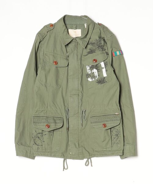 SCOTCH＆SODA（スコッチアンドソーダ） ミリタリーブルゾン S グリーン 