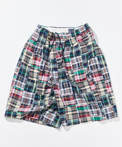 パンツ NAUTICA/ノーティカ パッチワーク マドラスチェック ワーク イージーショーツ メンズ_9