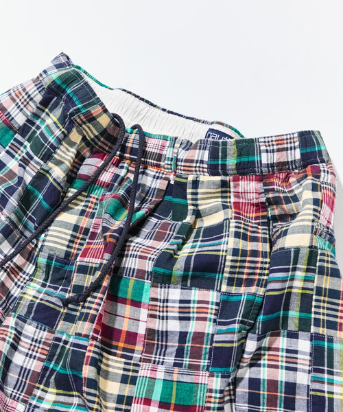 パンツ NAUTICA/ノーティカ パッチワーク マドラスチェック ワーク イージーショーツ メンズ_10